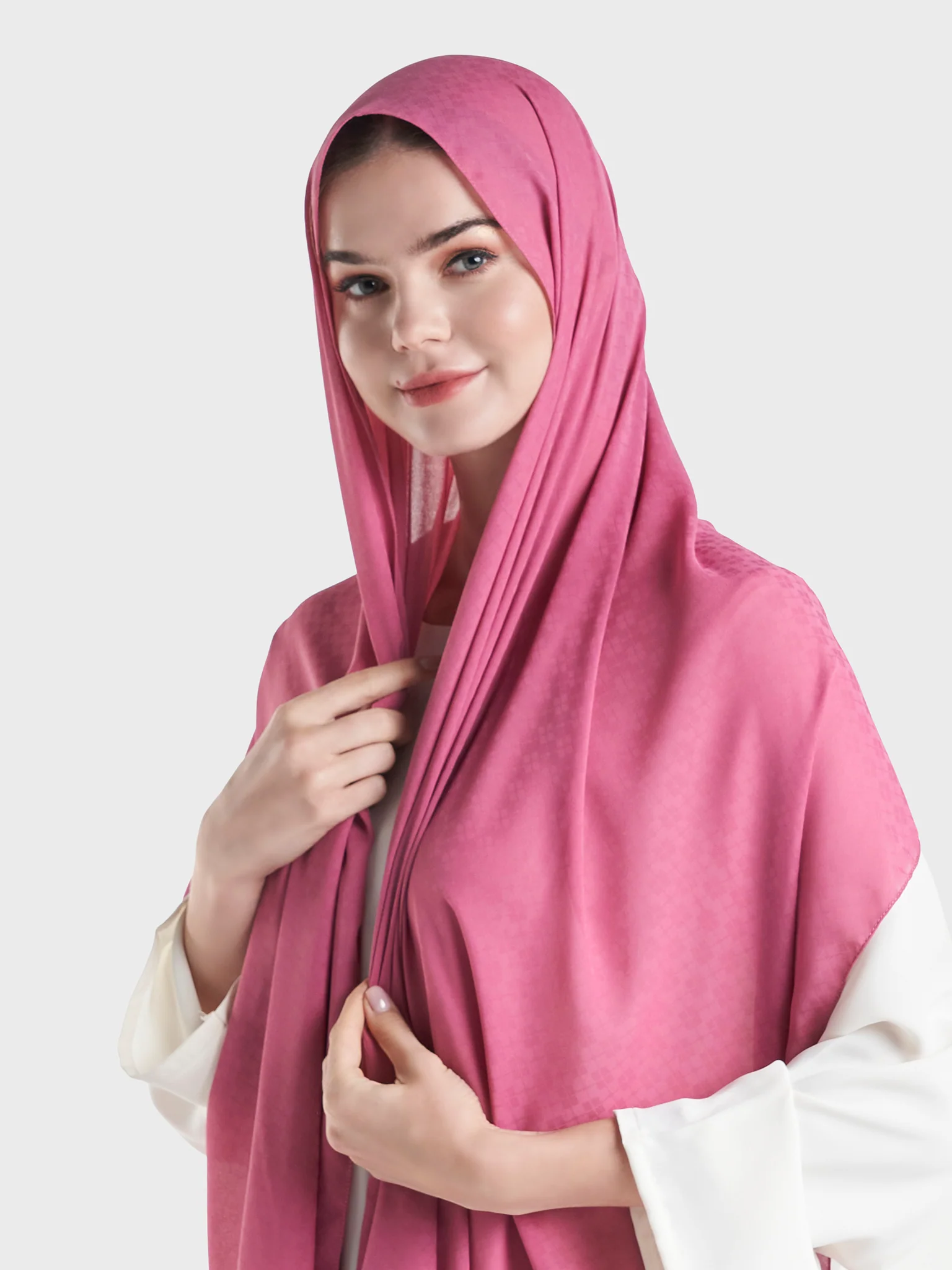 Checkered Georgette Hijab
