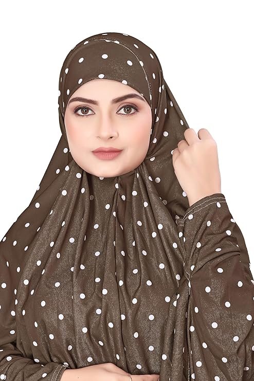 Namaz Hijab Khimar, Namaz Chadri for Women, Solid Islamic Solid Hijab with Sleeves, Women's Stylish Plain Hijab
