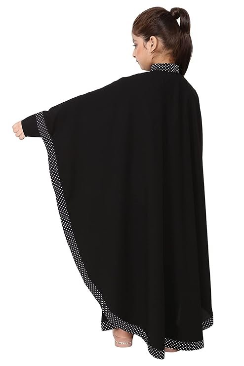 Classic Kaftan Abaya For Girls Made In Nida Matte Fabric