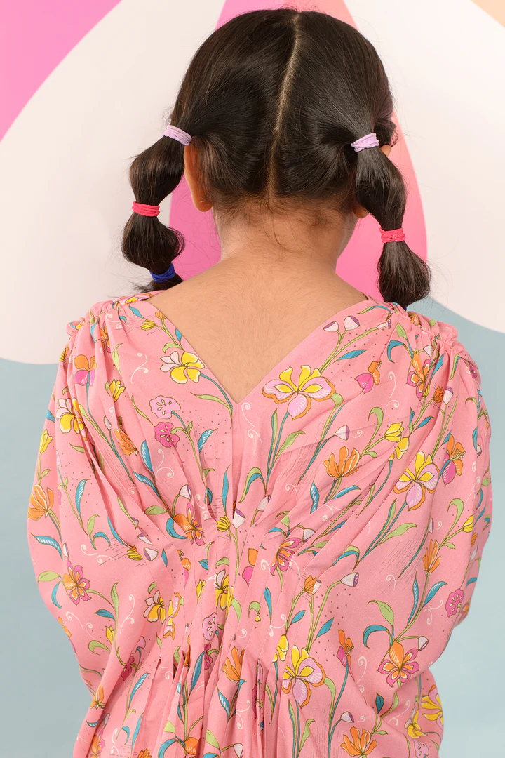 Thread Embroidered Kaftan For Girls