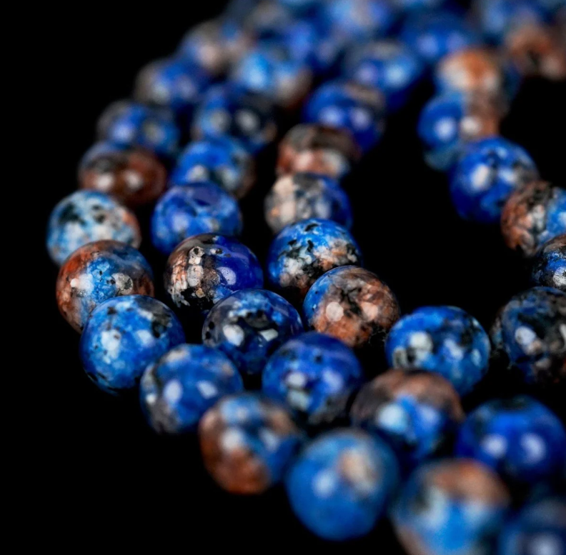 Islamic Prayer Beads - Aqua Blue & Black Speckled Dhikr Beads