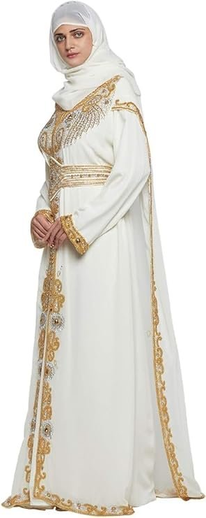 Dubai Kaftan Women Dress Wear Moroccan Caftan Farasha Long Gown Maxi Free Size